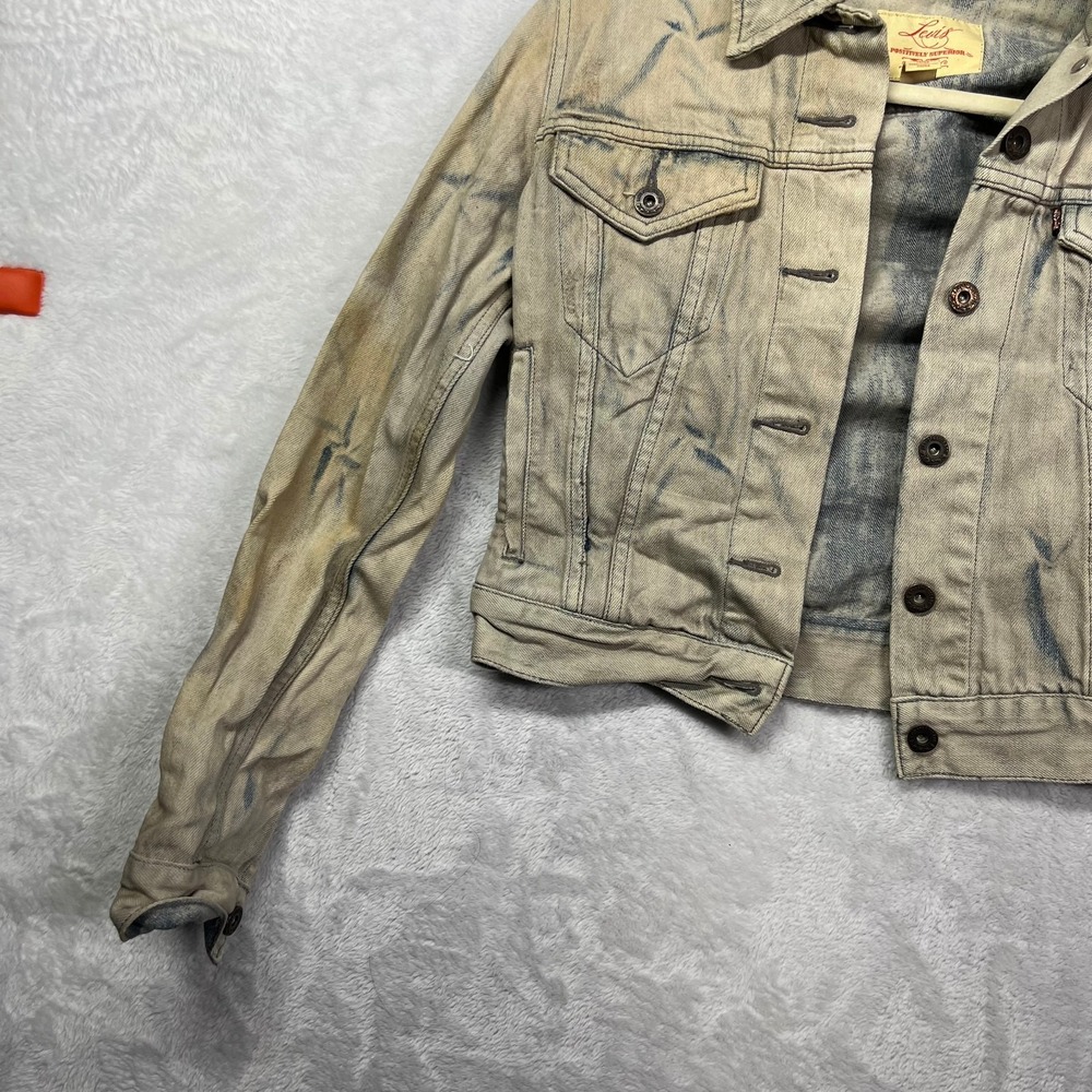 Levi's Positively‎ Superior Trucker Jacket Women's Denim Button Classic Y2K - XS - Picture 6 of 11